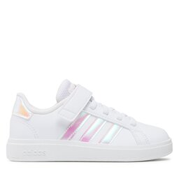adidas Sneakersy adidas Grand Court Lifestyle Court Elastic Lace and Top Strap Shoes GY2327 Bílá