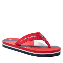 Tommy Hilfiger Джапанки Tommy Hilfiger Flag Print Flip Flop T3B8-32267-0058 M Red 300