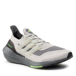 adidas Обувь adidas Ultraboost 21 S23875 Metal Grey / Metal Grey / Signal Green