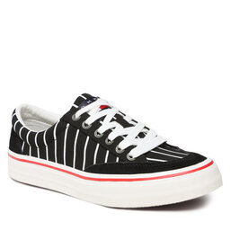 Tommy Jeans Teniși Tommy Jeans Skate Canvas Stripes EM0EM01153 Black BDS