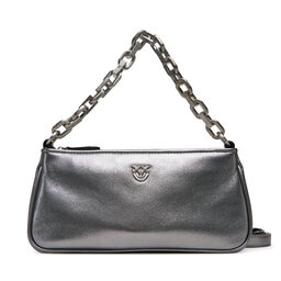 PINKO Torbica PINKO Half Moon Baguette Mini AI 25-26 PLTT 105069 A2O9 Srebrna