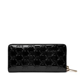 

Великий жіночий гаманець MICHAEL Michael Kors Large Logo Embossed 34H3GJ6T9U Black, Чорний