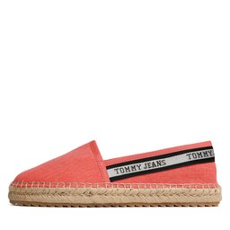 

Еспадрильї Tommy Jeans Tjw Flatform Webbing Espadrille EN0EN02362 Santa Fe Sunset XKI, Кораловий