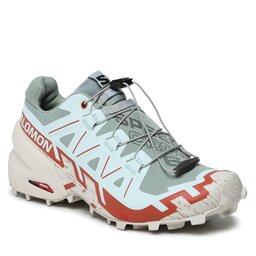 Salomon Обувки Salomon Speedcross 6 L47219500 Lily Pad/Rainy Day/Bleached Aqua