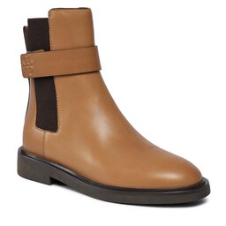 Tory Burch Boots Tory Burch Double T Chelsea Boot 152831 Almond Flour / Coco 200