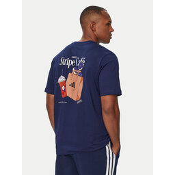 adidas adidas T-Shirt Coffee Cafe Donut Bag KT9711 Blau Regular Fit
