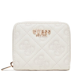 Guess Mały Portfel Damski Guess Adelasia Slg SWQL96 58137 Écru