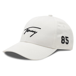 Tommy Jeans Шапка с козирка Tommy Jeans Signature AW0AW14700 White YBH