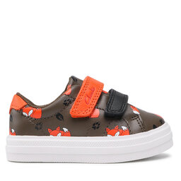 

Снікерcи Clarks Nova Early T 261619347 Khaki Combi, Зелений