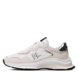 

Снікерcи KARL LAGERFELD KL53165 White Lthr/Textile W/Silver, Білий