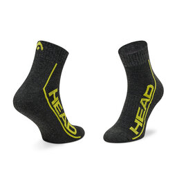 

Набір 2 пар низьких шкарпеток unisex Head Performance Quarter 791019001 Dark Grey/Lime 009, Сірий