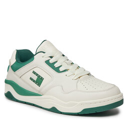 Tommy Jeans Sportcipők Tommy Jeans Tjm Leather Outsole Color EM0EM01350 Ivory/Green YBI
