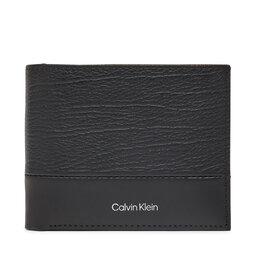 Calvin Klein Portafoglio da uomo Calvin Klein Subtle Mix Bifold 5Cc W/Coin K50K512858 Nero