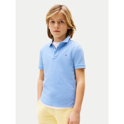 Tommy Hilfiger Tommy Hilfiger Poloshirt Flag KB0KB09103 Himmelblau Regular Fit