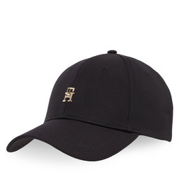 Tommy Hilfiger Шапка с козирка Tommy Hilfiger Elevated Chic Cap AW0AW17128 Черен