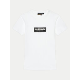 Napapijri Napapijri T-Shirt Chamois NP0A4HYL M Λευκό Regular Fit