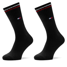 Tommy Hilfiger 2er-Set hohe Damensocken Tommy Hilfiger 701228176 Schwarz