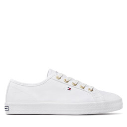 Tommy Hilfiger Πάνινα παπούτσια Tommy Hilfiger Essential Nautical Sneaker FW0FW06512 Λευκό