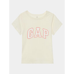 Gap Gap Camiseta 459909-00 Écru Regular Fit