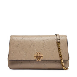 Tory Burch Сумка Tory Burch Quilted Chain Wallet 186041 Кремовий