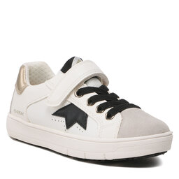Geox Сникърси Geox J Silenex G. A J35DWA 08554 C0588 S White/Platinum