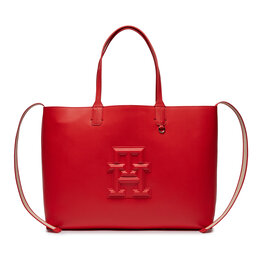 

Сумка Tommy Hilfiger Iconic Tommy Tote Mono Pouch AW0AW16072 Fierce Red XND, Червоний