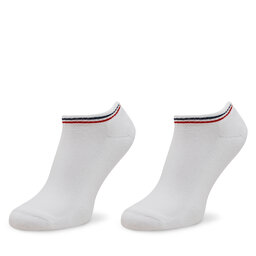 Tommy Hilfiger Set di 2 paia di pedulini unisex Tommy Hilfiger 701228178 Bianco