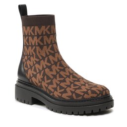 MICHAEL Michael Kors Polokozačky MICHAEL Michael Kors Comet Lug Bootie 40F2CMFE5Y Blk/Brown
