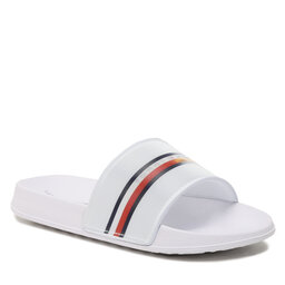 Tommy Hilfiger Ciabatte Tommy Hilfiger Reflective Pool Slide T3B0-32931-1172 S White 100