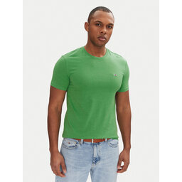 Tommy Jeans Tommy Jeans Majica Jaspe DM0DM20363 Zelena Slim Fit