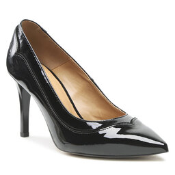 Sagan Stilettos Sagan 4886 Czarny Lakier/Czarny Welur