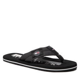 Tommy Hilfiger Джапанки Tommy Hilfiger Badge Beach Sandal FM0FM03981 Dark Ash PTY