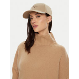 Calvin Klein Czapka z daszkiem Calvin Klein Mono Logo Embro K60K612317 Beżowy