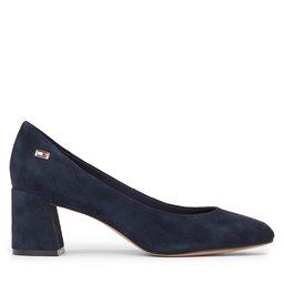 

Туфлі Tommy Hilfiger Th Suede Mid Heel Block Pump FW0FW07717 Space Blue DW6, Cиній