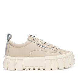 Tommy Jeans Sneakers Tommy Jeans Tjw Vulc Flatform Leather EN0EN03008 Beige