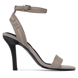 Tommy Hilfiger Sandály Tommy Hilfiger Sporty Leather High Heel Sandal FW0FW07795 Béžová