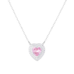 ICED STUFF Collana ICED STUFF Love Heart Pink Oro bianco