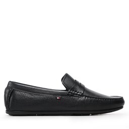 

Мокасини Tommy Hilfiger Casual Hilfiger Leather Driver FM0FM04446 Black BDS, Чорний