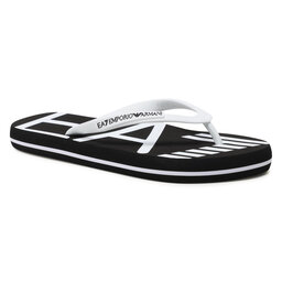 EA7 Emporio Armani Šlepetės per pirštą EA7 Emporio Armani XCQ004 XK196 A120 Black/White