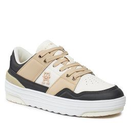 Tommy Hilfiger Αθλητικά Tommy Hilfiger Th Basket Sneaker Lo FW0FW07756 White Clay AES