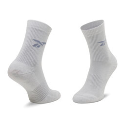 

Набір 3 пар високих жіночих шкарпеток Reebok Cl Fo Crew Sock 3p HF5486 Posh Pink/Violet Haze/Glass Blue, Білий