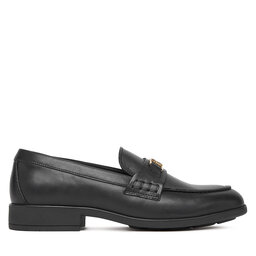 Tommy Hilfiger Loafersy Tommy Hilfiger Th Logo Leather Loafer FW0FW08705 Černá