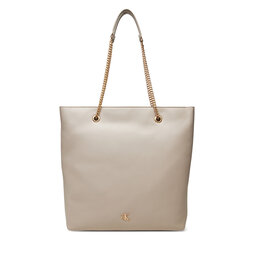Calvin Klein Τσάντα Calvin Klein Minimal Monogram Chain Tote LV04F3204G Μπεζ