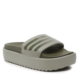 adidas Pantoletten adidas adilette Platform Slides HQ6180 Grün