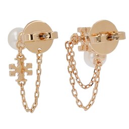 

Сережки Tory Burch 157217 Tory Gold/Cream 700, Золотий