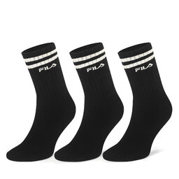 Fila Skarpety Wysokie Męskie Fila F5603-AW24 (3-pack) Czarny