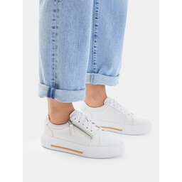 Clarks Снікерcи Clarks Hollyrose Zip 26185917 Білий
