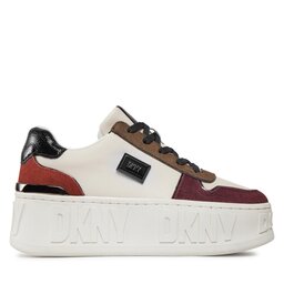 

Снікерcи DKNY Lowen K3361202 Pebbl/Bordeaux E8G, Écru