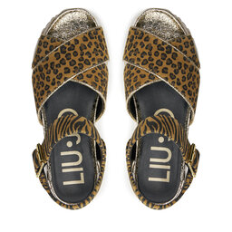 

Босоніжки Liu Jo Maxi Wonder Sandal 11 BA4105 PX195 Leopard S19C1, Коричневий