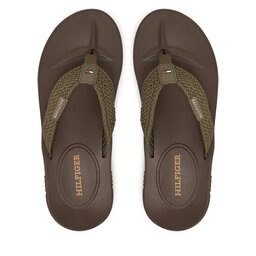 Tommy Hilfiger Σαγιονάρες Tommy Hilfiger Molded Web Beach Sandal FM0FM05434 Χακί